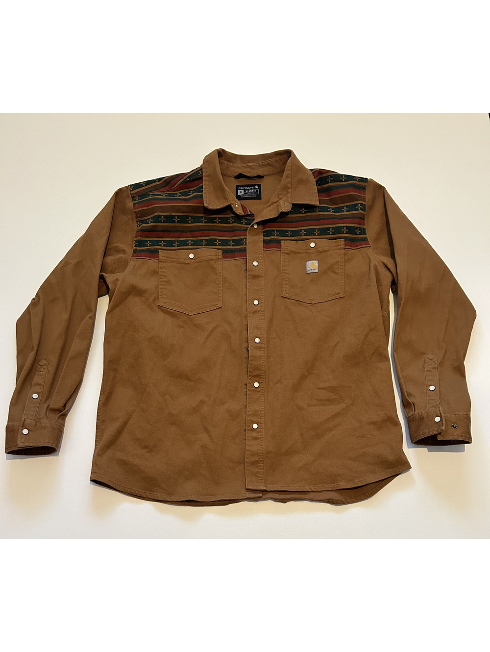 Carhartt XL Montana Corduroy Long Sleeve Shirt Men's TW7019-M